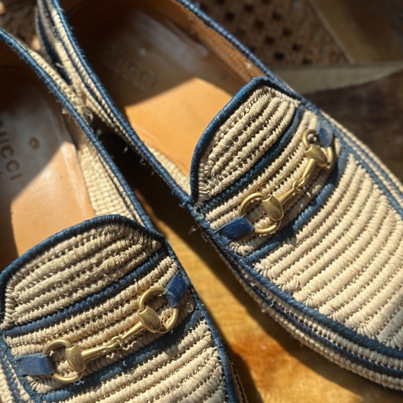 Rare Gucci Men's raffia summer loafers - Picture 3 of 6